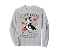 Halloween Bruja Porche Ganso Club Social Lindo Gansos Divertido Sudadera