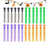 Halloween Bubble Tubes - Pumpkin-Themed, 24 Pieces Halloween Mini Bubble Wands,Handheld Blower Toys | Small Halloweens Bubbles Makers For Toddler Activities Outdoor Summer Classroom