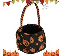 Halloween Bucket, Halloween Candy Bucket, Trick-or-Treat Bag Festival Decoration, Home Seasonal Decor For Holidays For Night Outdoor Adventures Kids Family Cosplay Holiday Photo Goodies