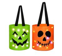 Halloween Bucket, Trick or Treat Bag, Reusable Candy Bag (#B)