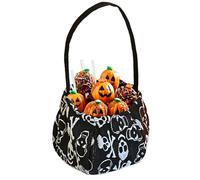 Halloween Buckets, Cloth 6.3 Inch - Halloween Trick or Treat Bags with Halĺoween Buckets | Halĺoween Baskets for Kids, Ghost Bags for Decorations Candy Family Cosplay Outdoor Kids