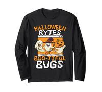 Halloween Bytes: Boo-Tiful Bugs Programador Halloween Manga Larga