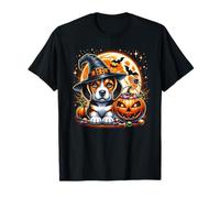 Halloween cachorro perro bruja calabaza Jack o Lantern Cute Girls Camiseta
