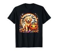 Halloween cachorro perro calabaza espeluznante Jack o Lantern Cute Girls Camiseta