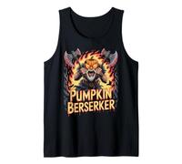 Halloween Calabaza Berserker Viking Camiseta sin Mangas