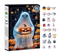 Halloween Calendar 2025, Cute Ghost Countdown, Classic Doll Spooky Countdown for Holiday Festival Decor, Shops, Desk, Bookshelf, Teens and Adults Display, 10.24x7.09 inches