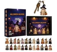 Halloween Calendar 2026 24 - Days Ghost Figurines With Lights
