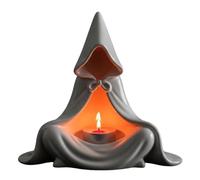 Halloween Candle Holder, Decorative Ghost and Witch Candlestick, Fall Themed Accent Piece, Spooky Tabletop Display, Perfect For Living Room, School Event, Or Family Gathering 3.54x1.57x4.33 Inches