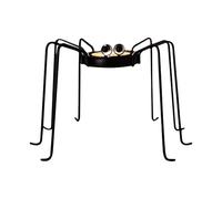 Halloween Candle Holder, Spider Tealight Stand, Black Decorative Accent for Table, Interactive Bookshelf, Fireplace, Desk, Indoor Party, Outdoor Kitchen, Holiday Scene Styling 5.51x4.33 Inches