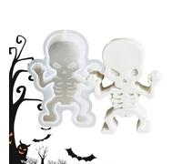 Halloween Candle Mold, Silicone Plaster Cake Mould, Reusable Mold for Clay Resin Soap Jelly Aroma Beads Pendant Making Holiday Baking Craft Gift Décor, Effortless Cleaning Process