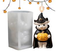 Halloween Candle Molds - 3D Cow Shape Epoxy Resin Craft Making Mould