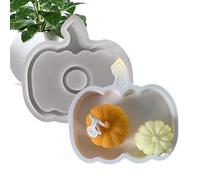 Halloween Candle Molds, Pumpkin Halloween Soap Molds 2-In-1, 4.72x4.53 Inches, Creative Mould for Baking Cake Chocolate Soap Crafting Candle Holder Thanksgiving Decor Holiday Projects