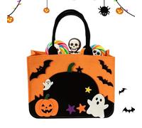 Halloween Candy Bags, Holiday Decor Tote, Snack Tote Bag with Handle | Holiday Decor Tote with Snack Tote Bag Handle, Halloween Candy Bags designed for kids boys girls parties school events