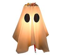 Halloween Candy Bowl Stand, Ghost Trick or Treat Candies Holder with Led Light, 39.37 Inches Festive Halloween Decoration for Indoor, Outdoor, Porch, Lawn, Patio, Yard, and Garden Parties Display