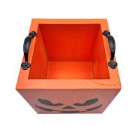 Halloween Candy Boxes | Wooden Square Candy Treat Boxes | School Party Favor for Family Gathering Home Halloween Holiday Classroom