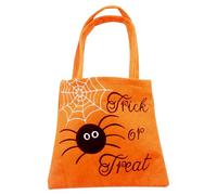 Halloween Candy Bucket - Bolsa de regalo no tejida, cesta ligera, soporte de regalo reutilizable | Kids Party Favor Container for Chocolates Snacks Toys Lápices dulces Halloween Celebration, Naranja