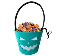 Halloween Candy Bucket, Trick O Treat Basket, Glow In The Dark Trating Bestets, Bolsas Luminoso Luminoso Fluorescente Para Chocolates Bocadillos De La Fiesta De Los Chocolates Decoraciones De Suminist