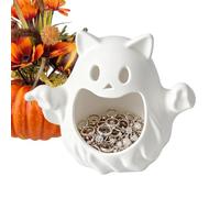 Halloween Candy Dish Cute Ghost - Cat Serving Bowl Mesa Organizador | Halloween Candy Dish Snack Holder For Party Home Office Table Coat Window Entryway Indoor Outdoor