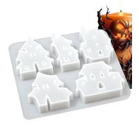 Halloween Candy Molds - Castle Design Non Stick 5 Cavity Easy Release