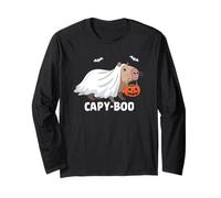 Halloween Capybara Capy Boo Manga Larga