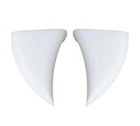 Halloween Car Decor, 2 Pack 3D Vampire Fangs, 4,61 x 2,56 x 0,59 pulgadas White