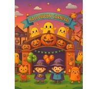 Halloween Carnival Kids Coloring Book: 100 pages of spooky and silly fun, kids ages 3-8