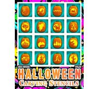 Halloween Carving Stencils Book: Collection of Pumpkin, Cute and Scary Faces, and DIY Halloween Patterns for All Ages