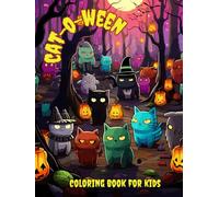 Halloween Cat-o-ween coloring book for kids