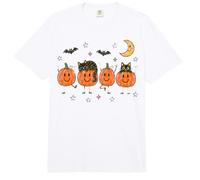 Halloween Cat Pumpkin Spooky Season Fun Comfort Colors Adult Heavyweight T-Shirt