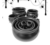 Halloween Cauldron,Halloween Candy Pot Witch Cauldron Set - Bucket Home Decorations for Holiday Party Girls Boys Kids St. Patrick's Day Adults Toddler Easter