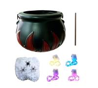 Halloween Cauldron Pots, Festive Fun Decorative Party Favors, Witch Kettle
