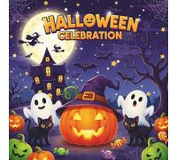 Halloween celibration Coloring Book for kids: Fun and Easy Spooky Scenes with Pumpkins, Ghosts, Witches, Bats, Haunted Houses, and Trick-or-Treat Adventures