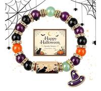 Halloween Charm Bracelet - Halloween Bracelets | Elastic Autumn Wristband
