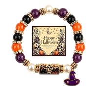 Halloween Charm Bracelet - Halloween Bracelets | Elastic Autumn Wristband