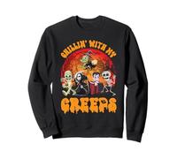 Halloween Chillin con Mis Creeps Monstruos Zombie Vampiro Sudadera