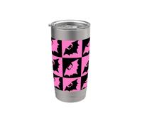 HALLOWEEN Clásic tablero ajedrez diseño lujo hombre mujer Vaso térmico de acero inoxidable de doble pared