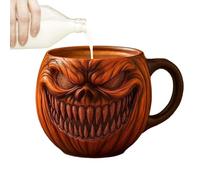 Halloween Coffee Cups, Pumpkin Drinkware Set, Reusable Beverage Mugs for Holiday Tea Water Milk Beer Party Table Decor Kitchen Living Room Gathering Home Serving Themed Event Accessories Seasonal