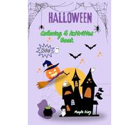 Halloween Coloring & Activities Book: Illustrations to color, tracing & scissor skill activities for kids ages 3-8