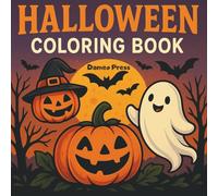 Halloween Coloring Book: 50 Coloring Pages for Kids and Adults, Cute Creatures, Bold and Easy Patterns