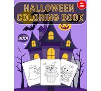 Halloween Coloring book: All Ages Spooky Vibes Cute Characters , Easy and bold Designs for Relaxation and Stress Relief (Bold and Easy)