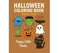Halloween Coloring Book: Bold & Easy Designs for Adults