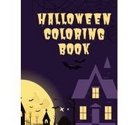 Halloween Coloring Book: Cute and easy to color Halloween design for children