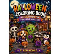 Halloween Coloring Book: Cute and Spooky Fun for Little Monsters (Tiny Paws Series)