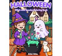 Halloween Coloring Book for Adults and Teens: 54 Bold & Easy Cozy Spooky Designs for Relaxation and Stress Relief | Cute Witches, Pumpkins, Ghosts, Autumn fun Scenes, Black Cats and More