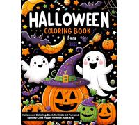 Halloween Coloring Book for Kids: 40 Fun and Spooky-Cute Pages for Kids Ages 4-8