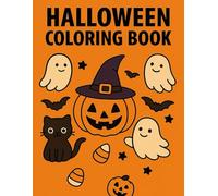 Halloween Coloring Book For Kids: 50 Fun and Easy Spooky Designs - Pumpkins, Ghosts, Witches, Bats, and More!