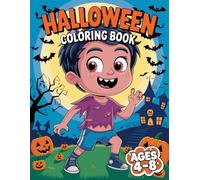Halloween Coloring Book for Kids: Adorable Halloween Coloring Book with Cute Werewolves, Pumpkin Patches, Trick-or-Treat Candy, and Friendly Night Scenes