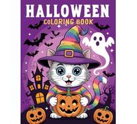 Halloween Coloring Book: For Kids Ages 2-4 | 60 Big, Simple & Fun Designs | Cute Pumpkins, Cats, Ghosts, Witches & More!
