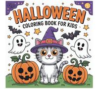 Halloween Coloring Book For Kids Ages 2-5: Easy Animals for Toddlers Boys & Girls