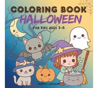 Halloween Coloring Book for Kids Ages 3-6: 30 Cute and Easy Halloween Illustrations